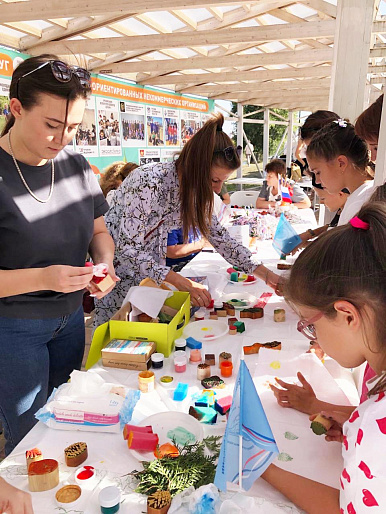 Тульские активистки провели мастер-классы на выставке-ярмарке НКО