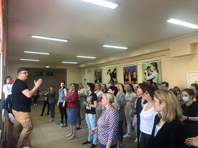 Первый день семинара-практикума "Театральная педагогика как режиссура образовательного события" завершился