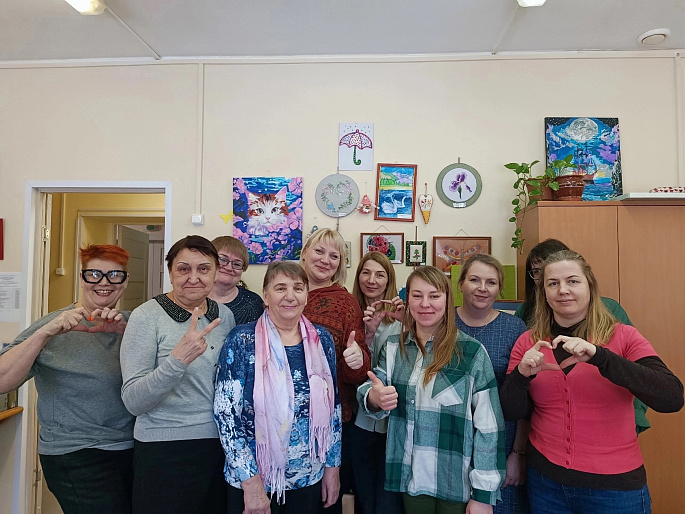 Женсовет г. Сортавала продолжает сотрудничество с отделением соцреабилитации