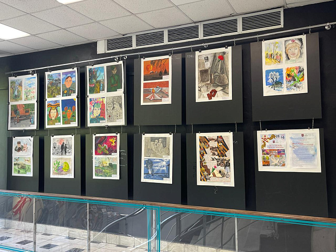 Выставки рисунков «Весна Победы глазами юности» проходят в Москве