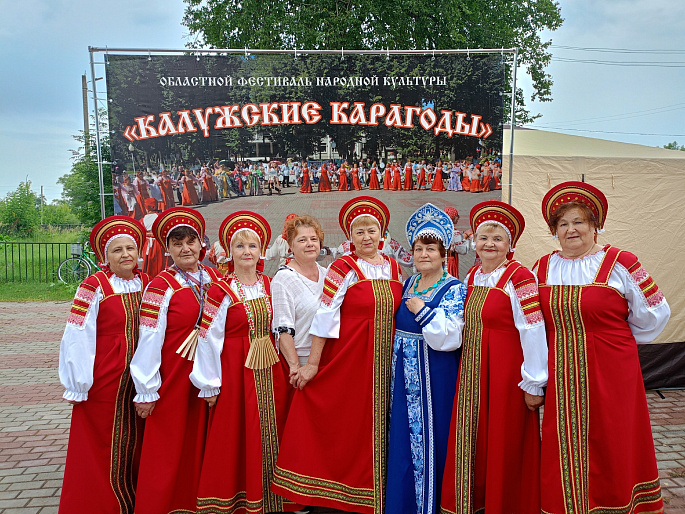 Жиздринские активистки провели мастер-классы на Фестивале «Калужские карагоды» 