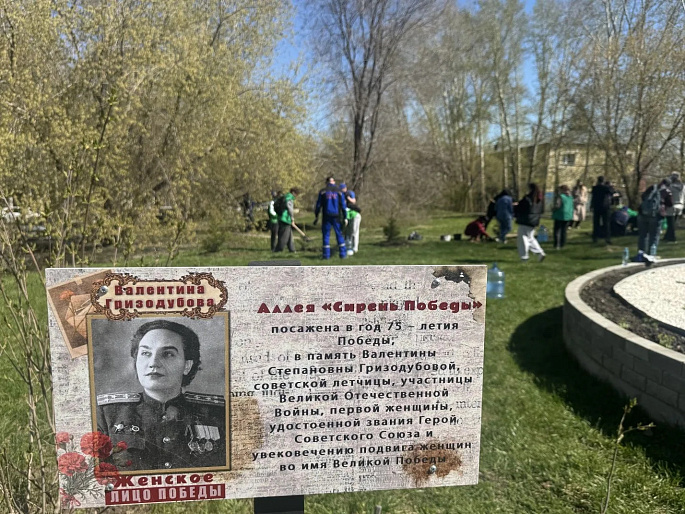 В Барнауле Аллея  В.С. Гризодубовой пользуется популярностью у горожан и студентов