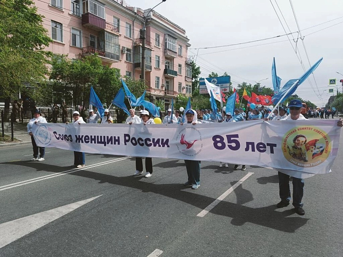 Забайкальские союзницы приняли участие в праздничном шествие к 175-летию Читы